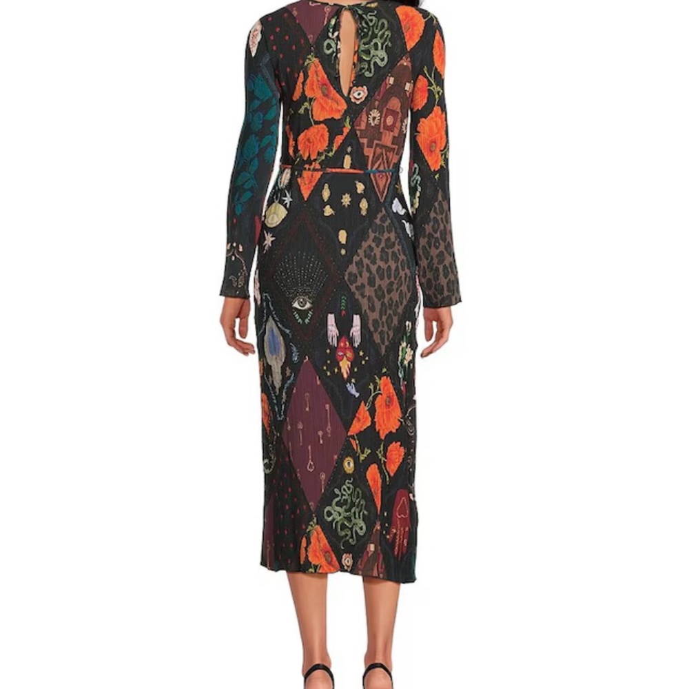 Never Fully Dressed Multicolor Patchwork Long Sle… - image 2